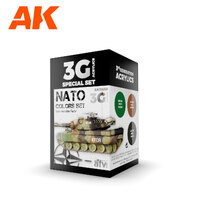 AK Interactive AFV Series: Nato Colors Acrylic Paint Set 3rd Generation [AK11658]