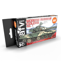 AK Interactive AFV Series: Modern Russian Colours Vol 1 Acrylic Paint Set 3rd Generation [AK11662]