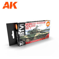 AK Interactive AFV Series: Modern Russian Colours Vol 1 Acrylic Paint Set 3rd Generation [AK11662]