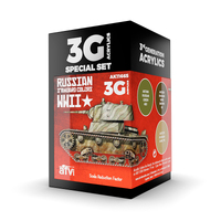 AK Interactive AFV Series: Russian Standard Wwii Combo Acrylic Paint Set 3rd Generation [AK11665]