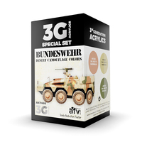 AK Interactive AFV Series: Bundeswehr Desert Colors Acrylic Paint Set 3rd Generation [AK11666]