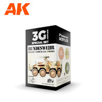 AK Interactive AFV Series: Bundeswehr Desert Colors Acrylic Paint Set 3rd Generation [AK11666]