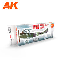 AK Interactive Air Series: WWI German Aircraft Acrylic Paint Set 3rd Generation [AK11710]