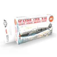 AK Interactive Air Series: Spanish Civil War. Legion Condor Aircraft Acrylic Paint Set 3rd Generation [AK11714]