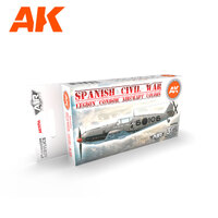 AK Interactive Air Series: Spanish Civil War. Legion Condor Aircraft Acrylic Paint Set 3rd Generation [AK11714]