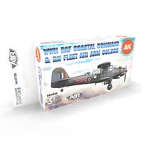 AK Interactive Air Series: WWII RAF Coastal Command & RN Fleet Air Arm Acrylic Paint Set 3rd Generation [AK11728]