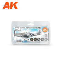 AK Interactive Air Series: WWII USAAF Aircraft Colors Vol.2 Acrylic Paint Set 3rd Generation [AK11733]