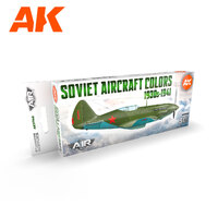 AK Interactive Air Series: Soviet Aircraft Colors 1930s-1941 Acrylic Paint Set 3rd Generation [AK11740]