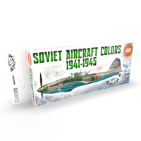 AK Interactive Air Series: Soviet Aircraft Colors 1941-1945 Acrylic Paint Set 3rd Generation [AK11741]