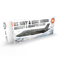 AK Interactive Air Series: US Navy & USMC Modern Aircraft & Helicopter Acrylic Paint Set 3rd Generation [AK11744]