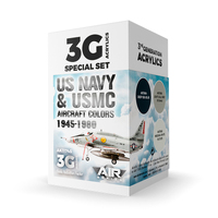 AK Interactive Air Series: US Navy & USMC Aircraft Colors 1945-1980 Acrylic Paint Set 3rd Generation [AK11745]