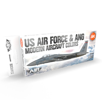 AK Interactive Air Series: US Air Force & ANG Modern Aircraft Colors Acrylic Paint Set 3rd Generation [AK11746]