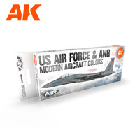 AK Interactive Air Series: US Air Force & ANG Modern Aircraft Colors Acrylic Paint Set 3rd Generation [AK11746]