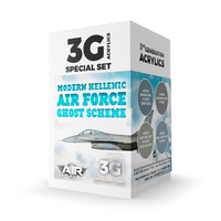 AK Interactive Air Series: Modern Hellenic Air Force Ghost Scheme Acrylic Paint Set 3rd Generation [AK11753]