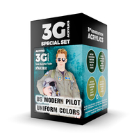 AK Interactive Air Series: US Modern Pilot Uniform Colors Acrylic Paint Set 3rd Generation [AK11761]