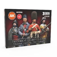 AK Interactive Signature Set: Historical Figures X. XVI-XVIII - Pepe Gallardo Acrylic Paint Set 3rd Generation