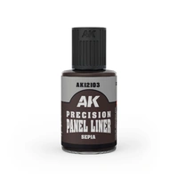 AK Interactive Precision Paneliner - Sepia 30ml