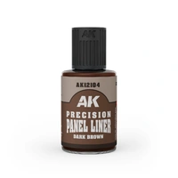 AK Interactive Precision Paneliner - Dark Brown 30ml