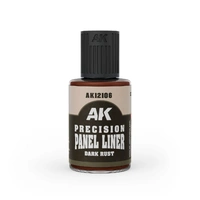 AK Interactive Precision Paneliner - Dark Rust 30ml