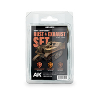 AK Interactive Liquid Pigment: Rust & Exhaust Set  