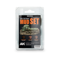 AK Interactive Liquid Pigment: Mud Set