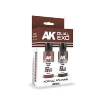 AK Interactive Dual Exo Oxide Red & Propeller Fire Paint Set