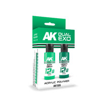 AK Interactive Dual Exo Alien Green & Viridian Green Paint Set