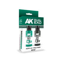 AK Interactive Dual Exo Galaxy Green & Chaos Green Paint Set
