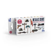 AK Interactive Quick Gen: Metallics  Acrylic Paint Set (6 Colours)