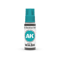 AK Interactive Acrylic Wash: Obsidian Holt Wash 18ml