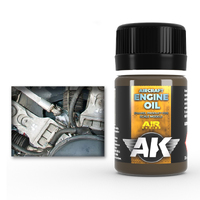 AK Interactive Weathering: Aircraft Engine Oil 35ml Enamel Paint [AK2019]