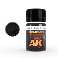 AK Interactive Weathering: Burnt Jet Engine 35ml Pigment [AK2041]