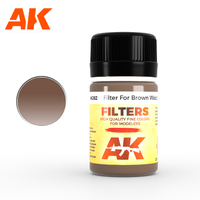 AK Interactive Weathering: Dark Filter For Wood 35ml Enamel Paint [AK262]