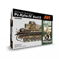 AK Interactive 1/35 Pz.Kpfw.IV Ausf.D Afrika Korps + DAK Panzerfahrer Plastic Model Kit