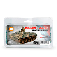AK Interactive Weathering: Modern Russian Weathering Enamel Paint Set [AK4160]