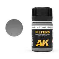 AK Interactive Weathering: Neutral Grey Filter 35ml Enamel Paint [AK4161]