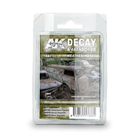 AK Interactive Weathering: Decay & Abandoned Weathering Enamel Paint Set [AK4180]