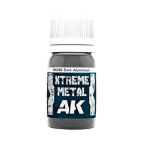AK Interactive Xtreme Metal Dark Aluminium Enamel Paint 30ml [AK480]