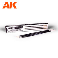 AK Interactive Table Top Brushes Set 0, 1 & 2