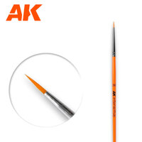 AK Interactive Round Brush 3/0 Synthetic