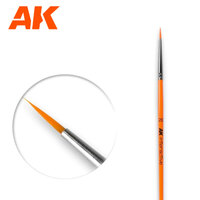 AK Interactive Round Brush 2/0 Synthetic