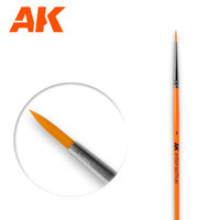 AK Interactive Round Brush 1 Synthetic