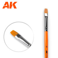 AK Interactive Flat Brush 8 Synthetic