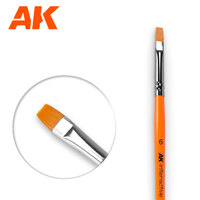 AK Interactive Flat Brush 6 Synthetic