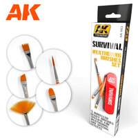 AK Interactive Survival Weathering Brush Set