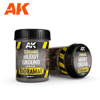 AK Interactive Dioramas: Terrains Muddy Ground - 250ml (Acrylic) [AK8017]