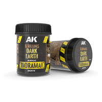 AK Interactive Dioramas: Terrains Dark Earth - 250ml (Acrylic) [AK8018]