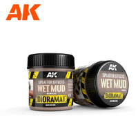 AK Interactive Dioramas: Splatter Effects Wet Mud - 100ml - Base Product (Acrylic) [AK8026]