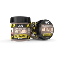 AK Interactive Dioramas: Splatter Effects Wet Mud - 100ml - Base Product (Acrylic)
