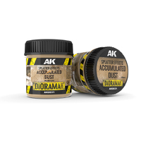 AK Interactive Dioramas: Splatter Effects Accumulated Dust - 100ml (Acrylic) [AK8031]